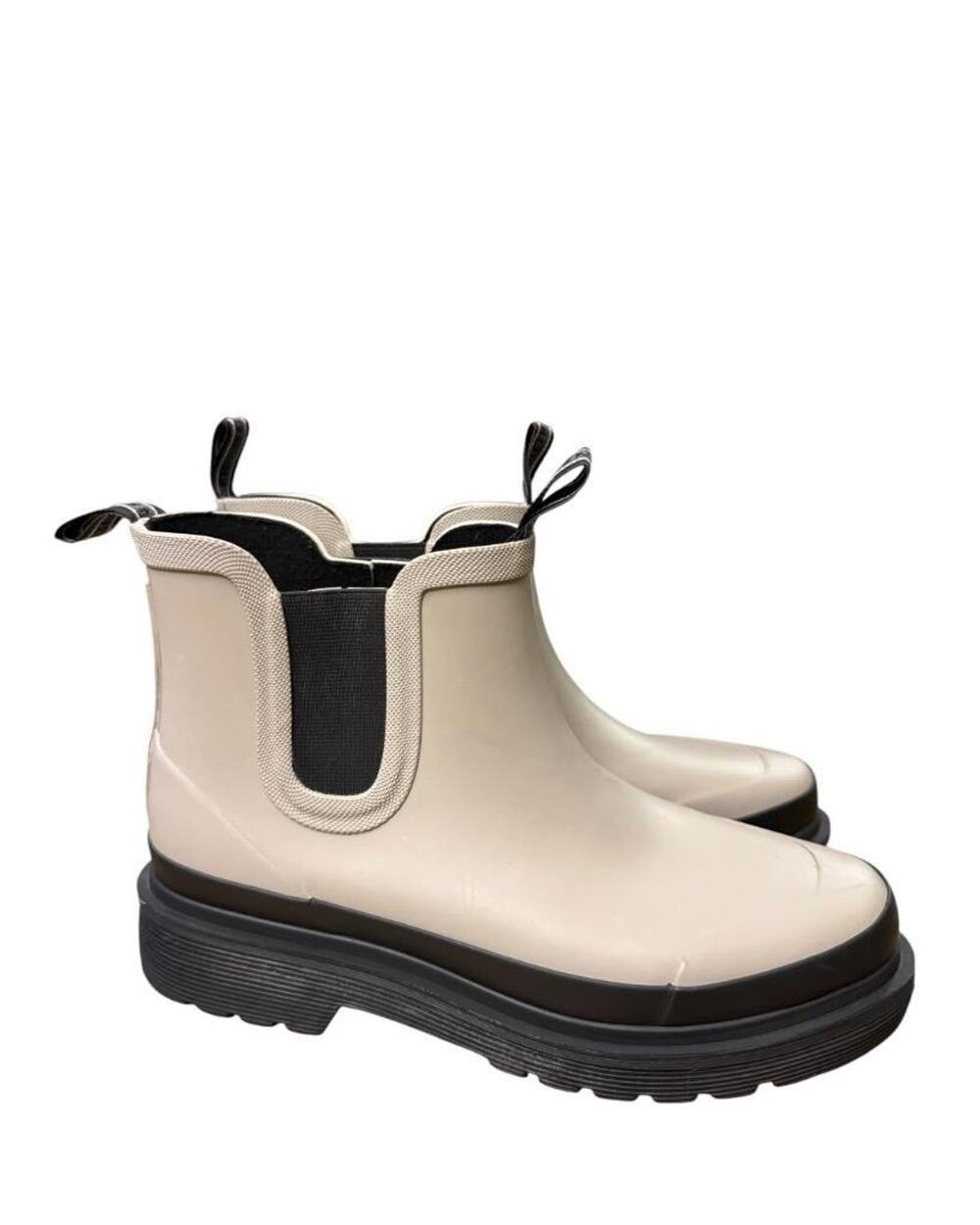 Ilse Jacobsen Gray Rubber Chelsea Rubber Rain Boot Women size 40 US 10